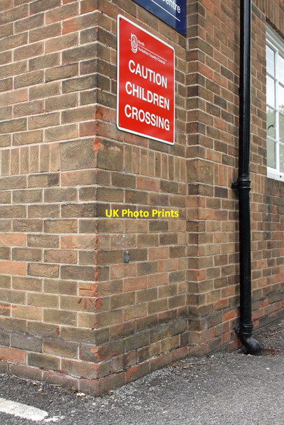 Photo 6"x4" Benchmark on The Library Northallerton c2012