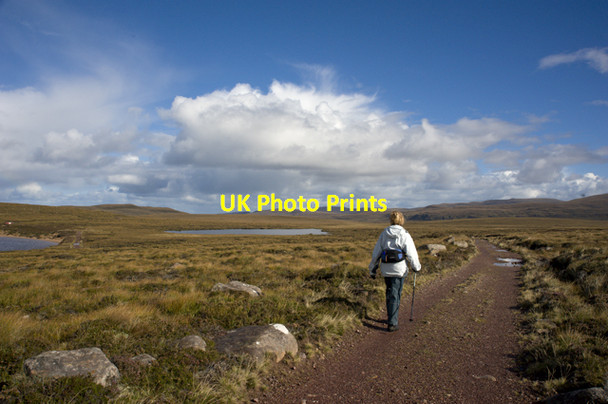 Photo 6"x4" The track to Sandwood bay Balchrick c2012