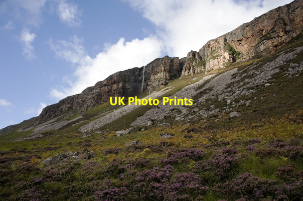 Photo 6"x4" Hillside and scree slope under Creag Ruadh Loch Glendhu c2012