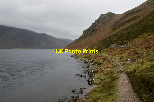 Photo 6"x4" Lakeside footpath Ennerdale Water Croasdale c2012