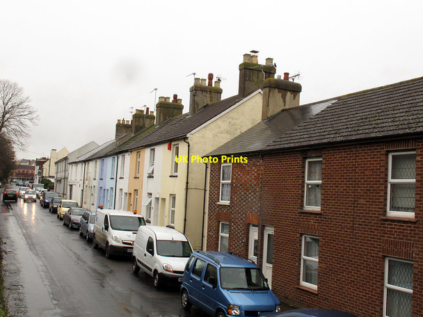 Photo 6"x4" Terraced houses on Station Road Hailsham c2012