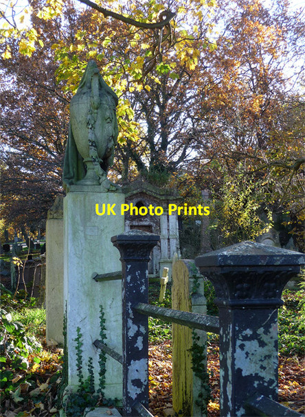 Photo 6"x4" Urn, Greek Orthodox Cemetery, West Norwood Cemetery (1) Streatham c2012