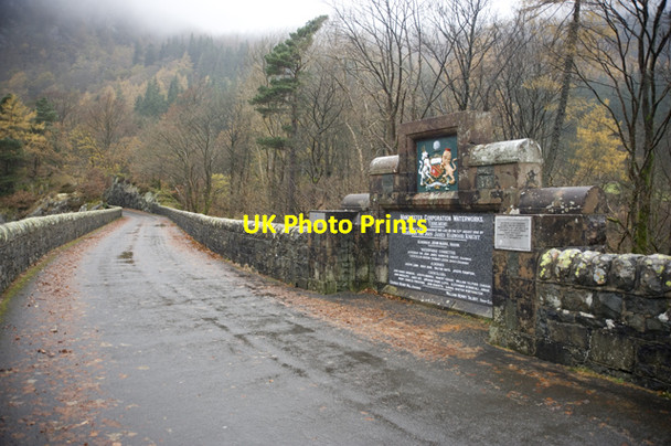 Photo 6"x4" Plaque on Thirlmere Dam Legburthwaite c2012