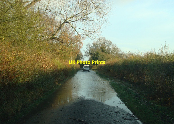 Photo 6"x4" Flood in Hay Lane Goosehill Green c2012