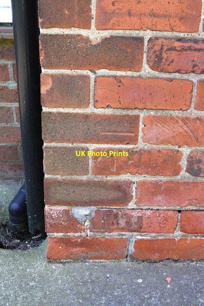 Photo 6"x4" Benchmark on #5 Brompton Road Northallerton c2012