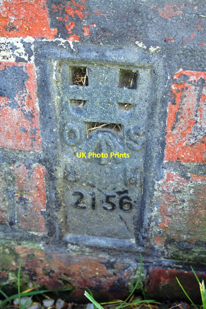 Photo 6"x4" Benchmark on #1 Eastbrook, Bullamoor Road Northallerton c2012