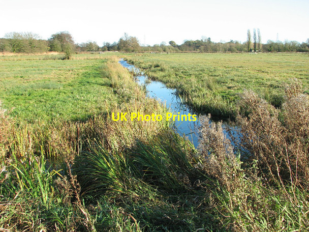 Photo 6"x4" Drain in pastures south of Geldeston Geldeston c2012