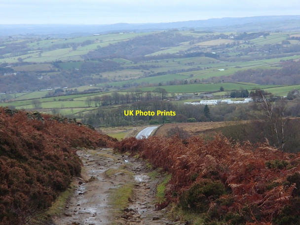 Photo 6"x4" Track off the moors Ringinglow c2012