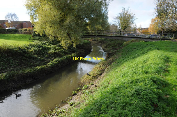 Photo 6"x4" Footbridge over the River Swilgate Tewkesbury c2012