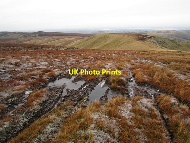 Photo 6"x4" Vehicle erosion, Windy Gyle Russell's Cairn c2012