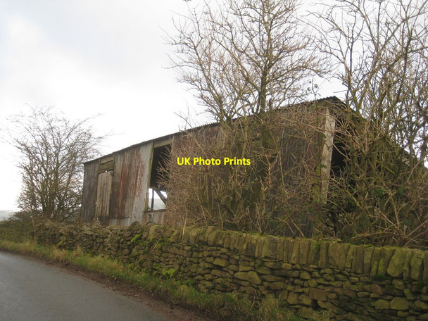 Photo 6"x4" Derelict shed Cononley c2012