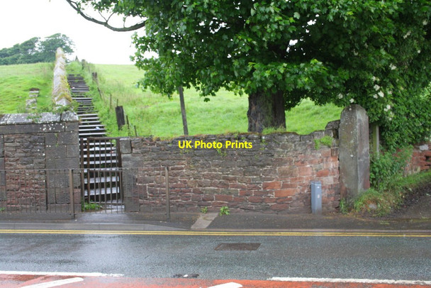 Photo 6"x4" The steps of Pigeonwell Lonning at A596 entrance Maryport\/NY0336 c2012