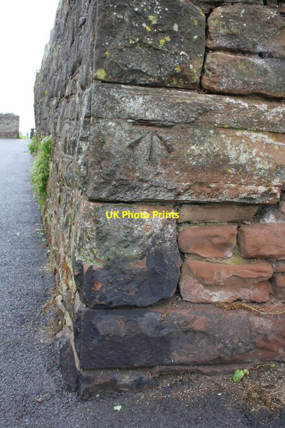 Photo 6"x4" Benchmark on the Camp Road corner of the Roman Fort Maryport\/NY0336 c2012