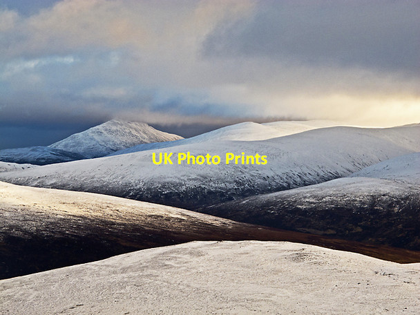 Photo 6"x4" View towards Meall nam Maigheach Bridge of Balgie c2012