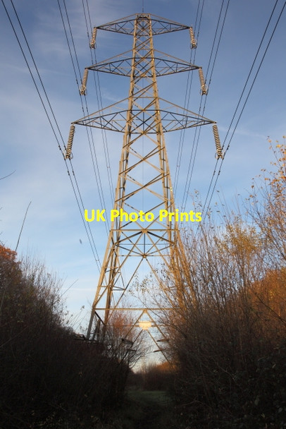 Photo 6"x4" Electricity Pylon in Green Lane Wood Trowbridge\/ST8557 c2012