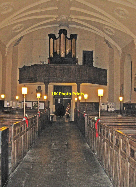 Photo 6"x4" Interior of St. Swithun's Church (2) - looking towards the organ, Church Street, Worcester Worcester c2012