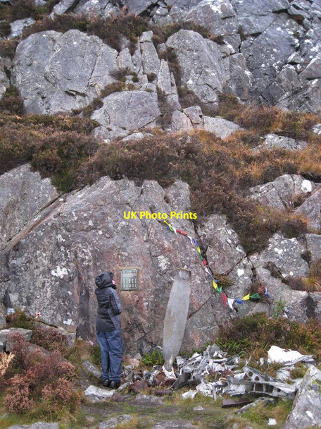Photo 6"x4" Memorial to an air crash Shieldaig c2012