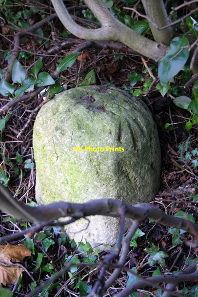 Photo 6"x4" Benchmarked old milestone, Woodstock Road Upper Wolvercote c2012