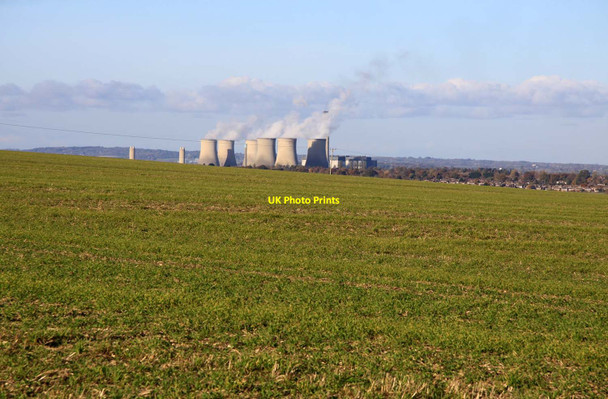 Photo 6"x4" Didcot Power Station from Boham's Road Didcot c2012