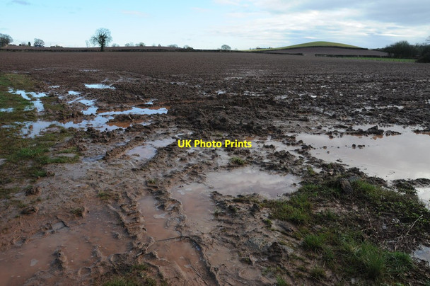 Photo 6"x4" Wet ploughed field Fromington c2012