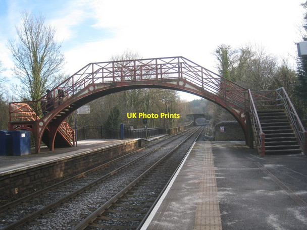 Photo 6"x4" The station footbridge, Riding Mill Broomhaugh c2012