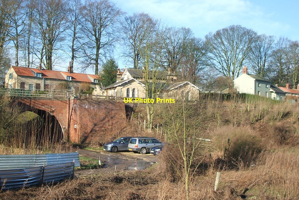 Photo 6"x4" Huttons Ambo railway station (site), Yorkshire Huttons Ambo c2008
