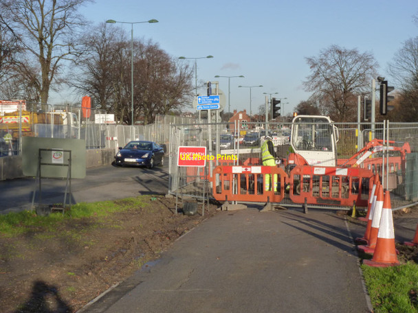 Photo 6"x4" Footpath closed  Beeston\/SK5236 c2012