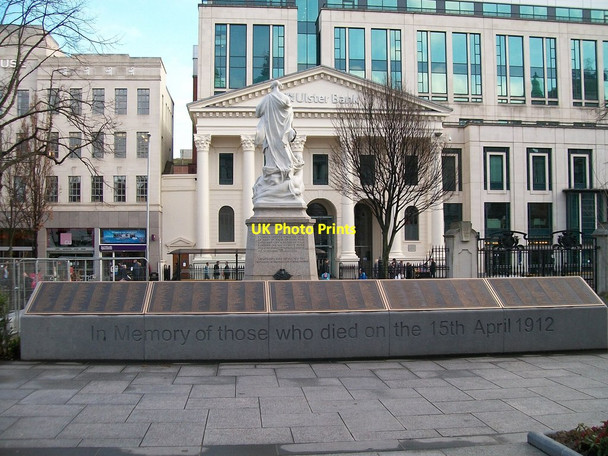 Photo 6"x4" The Titanic Memorial in the Memorial Gardens at City Hall Belfast c2012