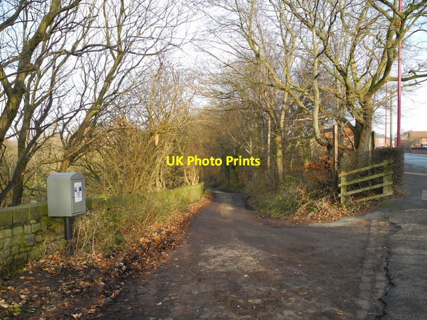 Photo 6"x4" Track down to Plantation Farm Dukinfield c2012