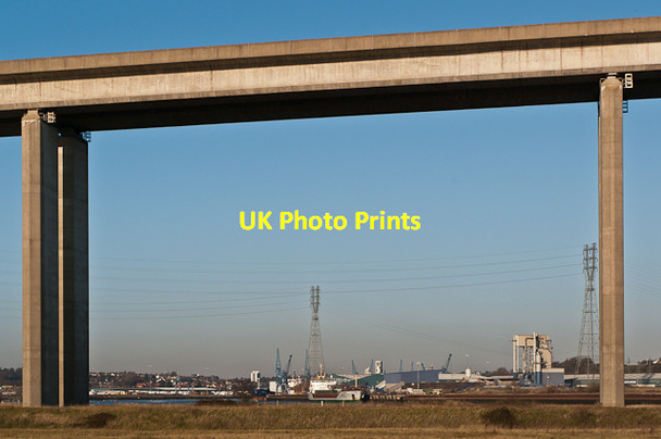 Photo 6"x4" Through the Orwell Bridge Greenwich\/TM1742 c2012