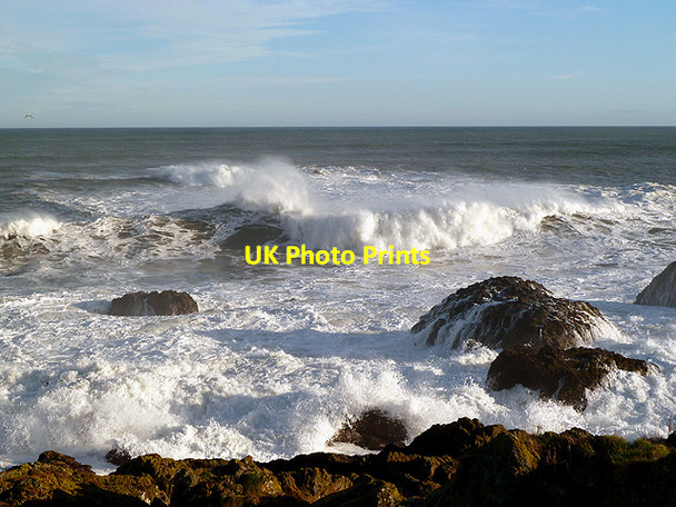 Photo 6"x4" A lively sea at St Abbs Northfield\/NT9167 c2012