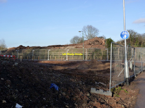 Photo 6"x4" Embankment remains at Coronation Avenue  West Bridgford c2012