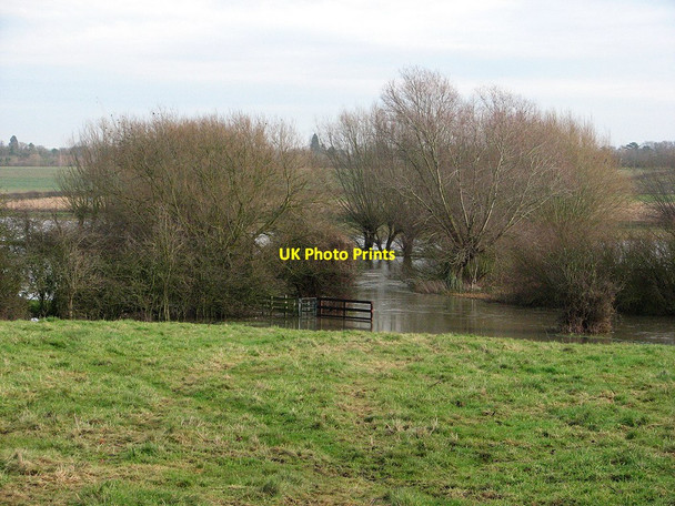 Photo 6"x4" Grantchester: Cam floods Grantchester c2012