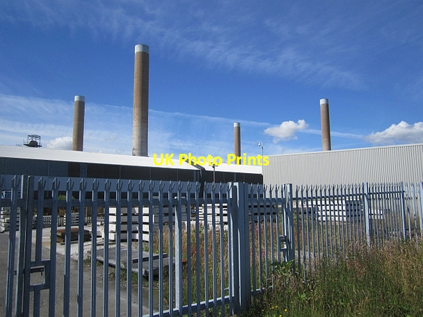 Photo 6"x4" Lynemouth aluminium smelter Newbiggin-by-the-Sea c2012