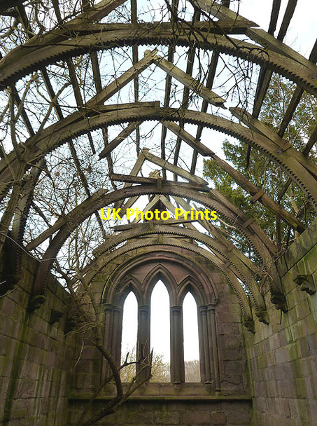 Photo 6"x4" Inside Fishwick Mortuary Chapel Horncliffe\/NT9249 c2012