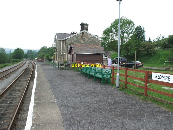 Photo 6"x4" Redmire railway station, Yorkshire Redmire\/SE0491 c2008