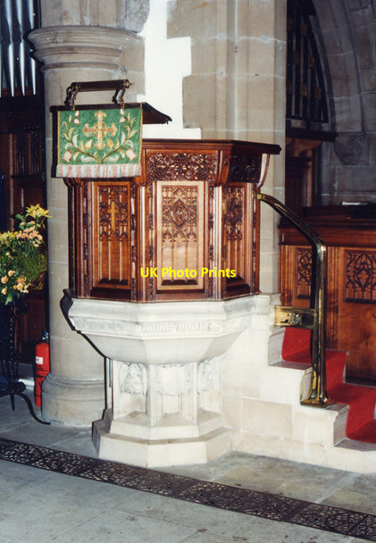 Photo 6"x4" St Philip, Alderley Edge - Pulpit Alderley Edge\/SJ8478 c1995
