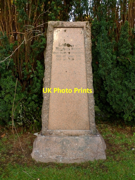 Photo 6"x4" Memorial to Alexander Denny, Town Clerk Dumbarton c2012