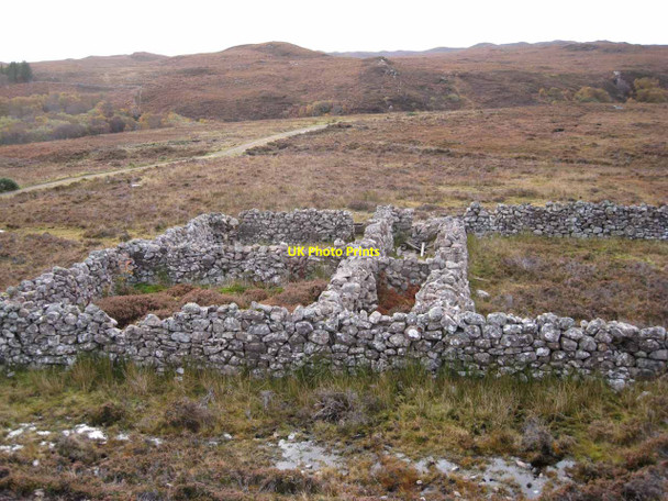Photo 6"x4" Stone sheep pen Achgarve c2012