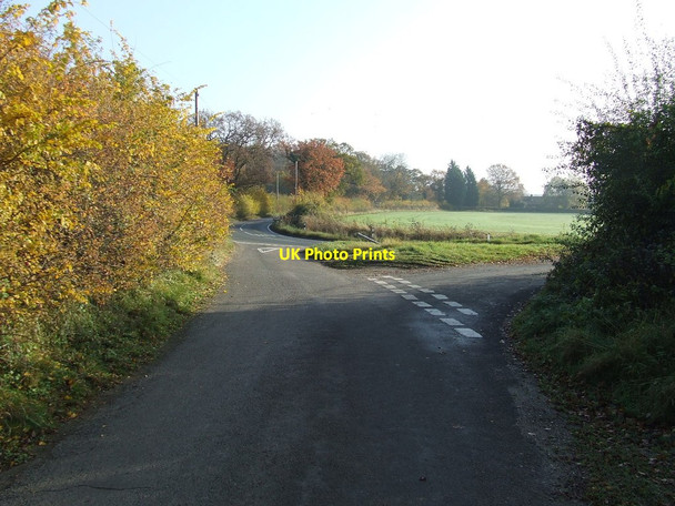 Photo 6"x4" Road Junction Humble Green c2012