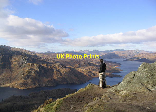 Photo 6"x4" Admiring the view from Ben A'an Brig o' Turk c2004