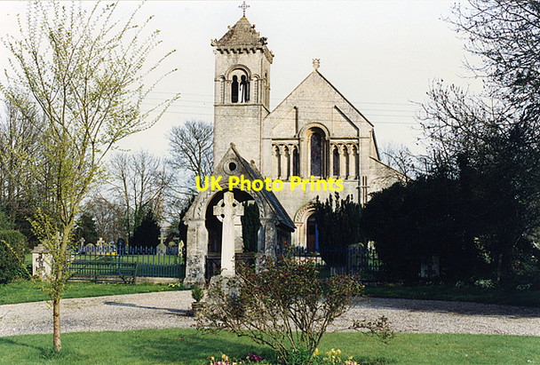 Photo 6"x4" Church of St. Nicholas, East Grafton East Grafton c1991