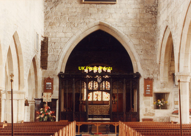 Photo 6"x4" All Saints, Ashover - East end Ashover c1991