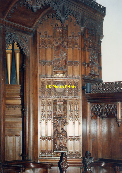Photo 6"x4" All Saints, Bakewell - Organ case Bakewell c1991