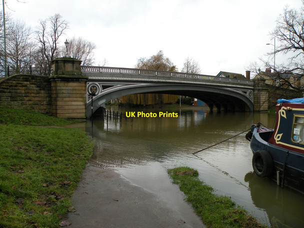 Photo 6"x4" Victoria Bridge, Christmas 2012 Cambridge\/TL4658 c2012