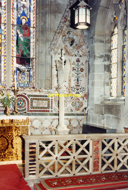 Photo 6"x4" All Saints, Mackworth - Sanctuary detail Mackworth\/SK3137 c1991 P1