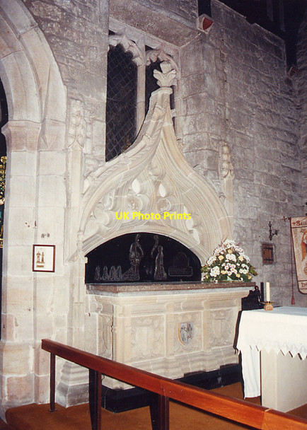 Photo 6"x4" St Michael & All Angels, Hathersage - Easter sepulchre Hathersage c1997