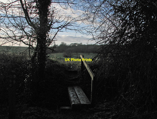 Photo 6"x4" Hadstock: footbridge over a ditch Hadstock c2012