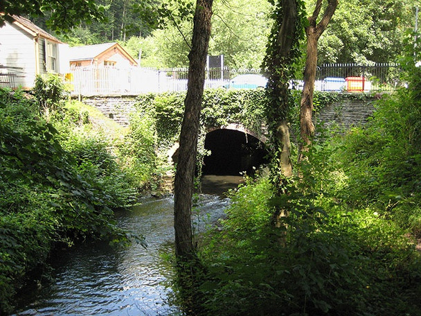 Photo 6"x4" River Lyd near Norchard Station Allaston c2008