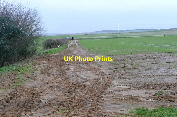 Photo 6"x4" Bembridge Trail approaching Arreton Arreton c2012